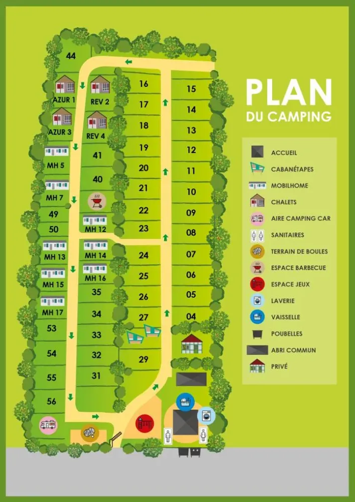 plan du camping